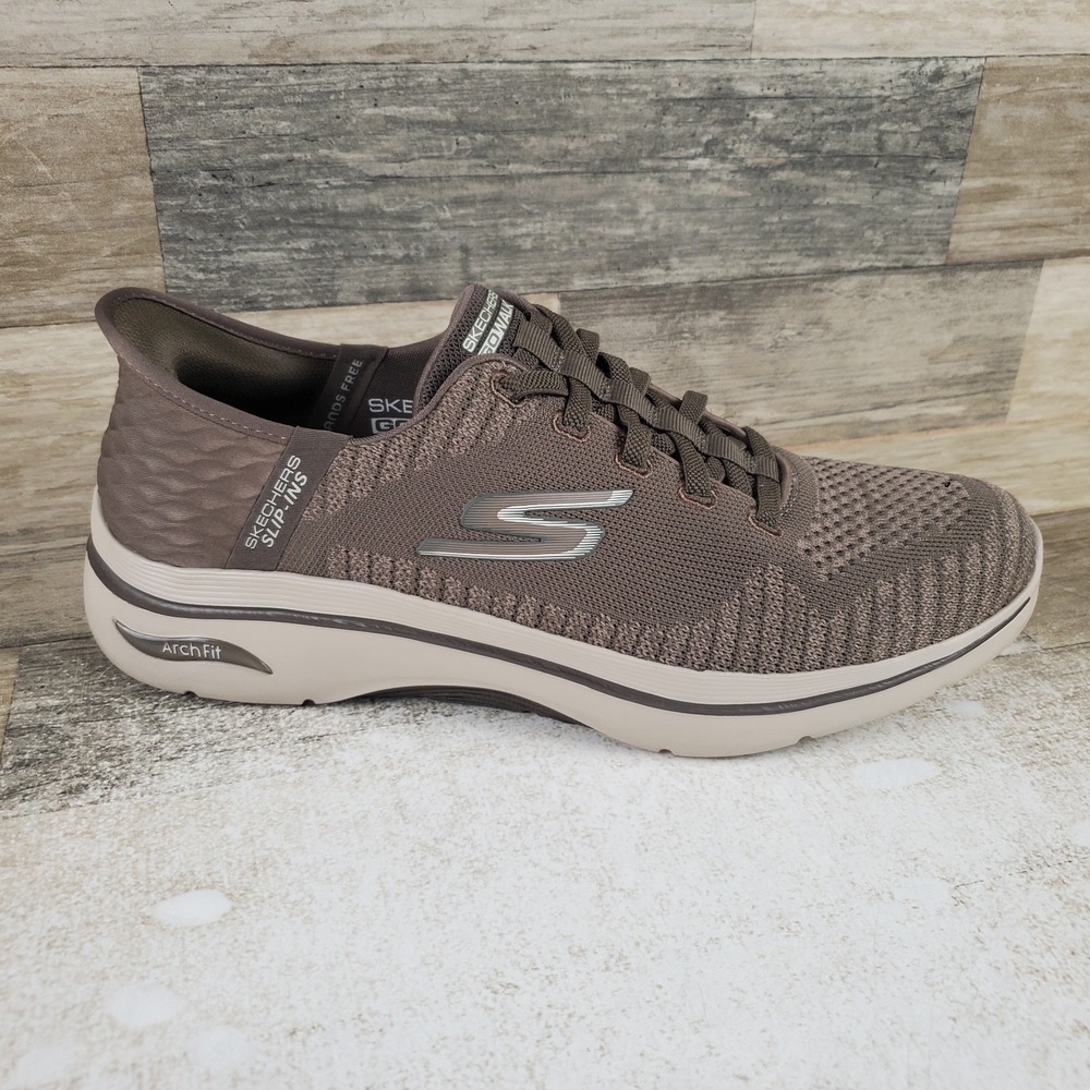 Skechers Slip-Ins Arch Fit 2.0 Grand Select 2 Mens Shoes Sz 9.5 Taupe Sneakers